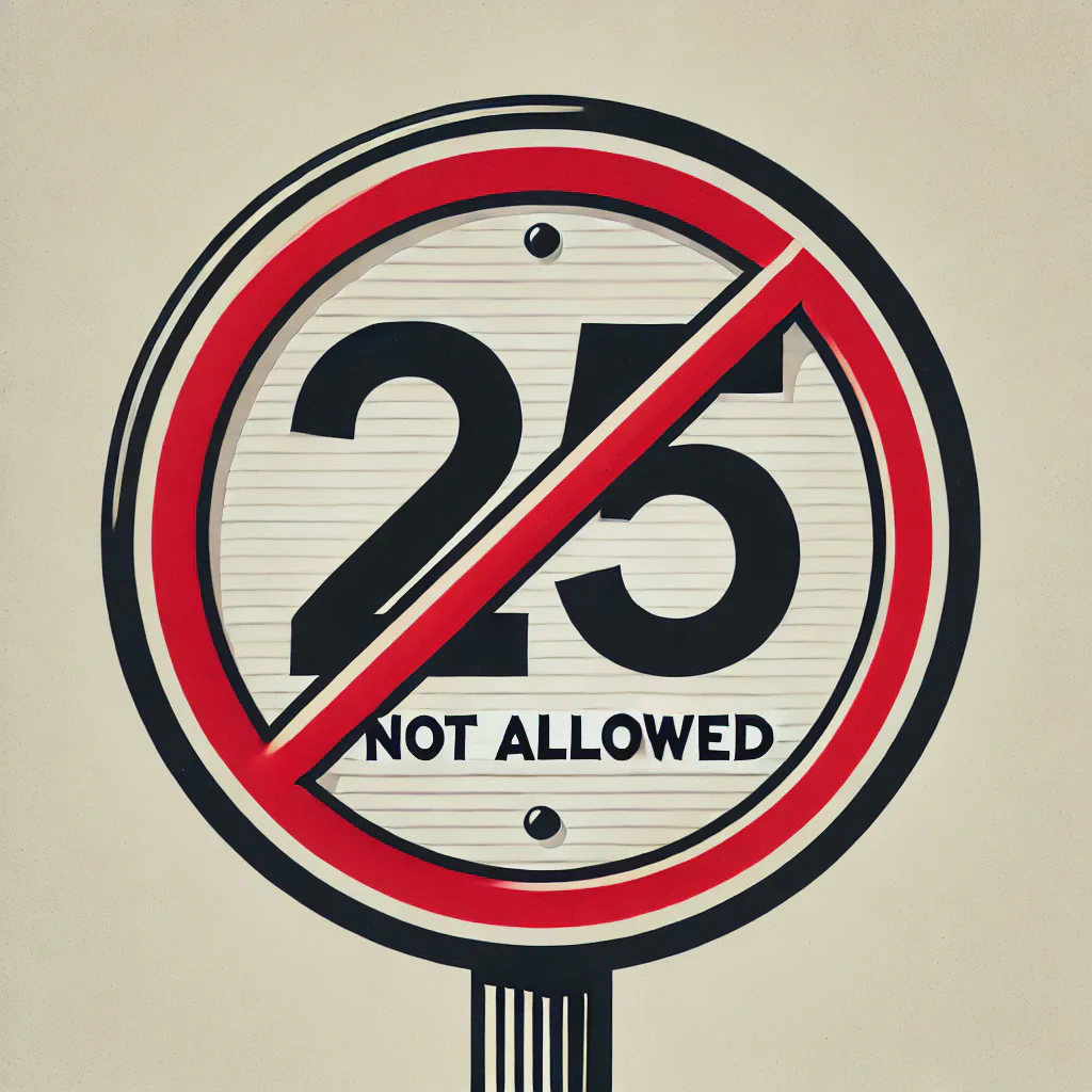 port 25 not allowed